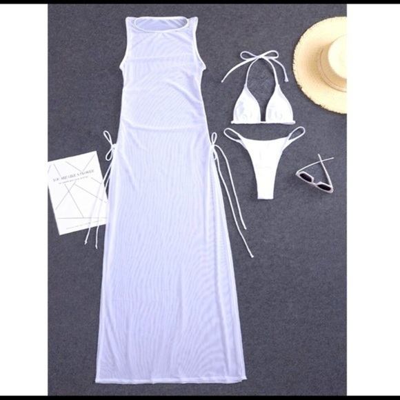 3 Piece Swim Set White - Picture 3 of 5